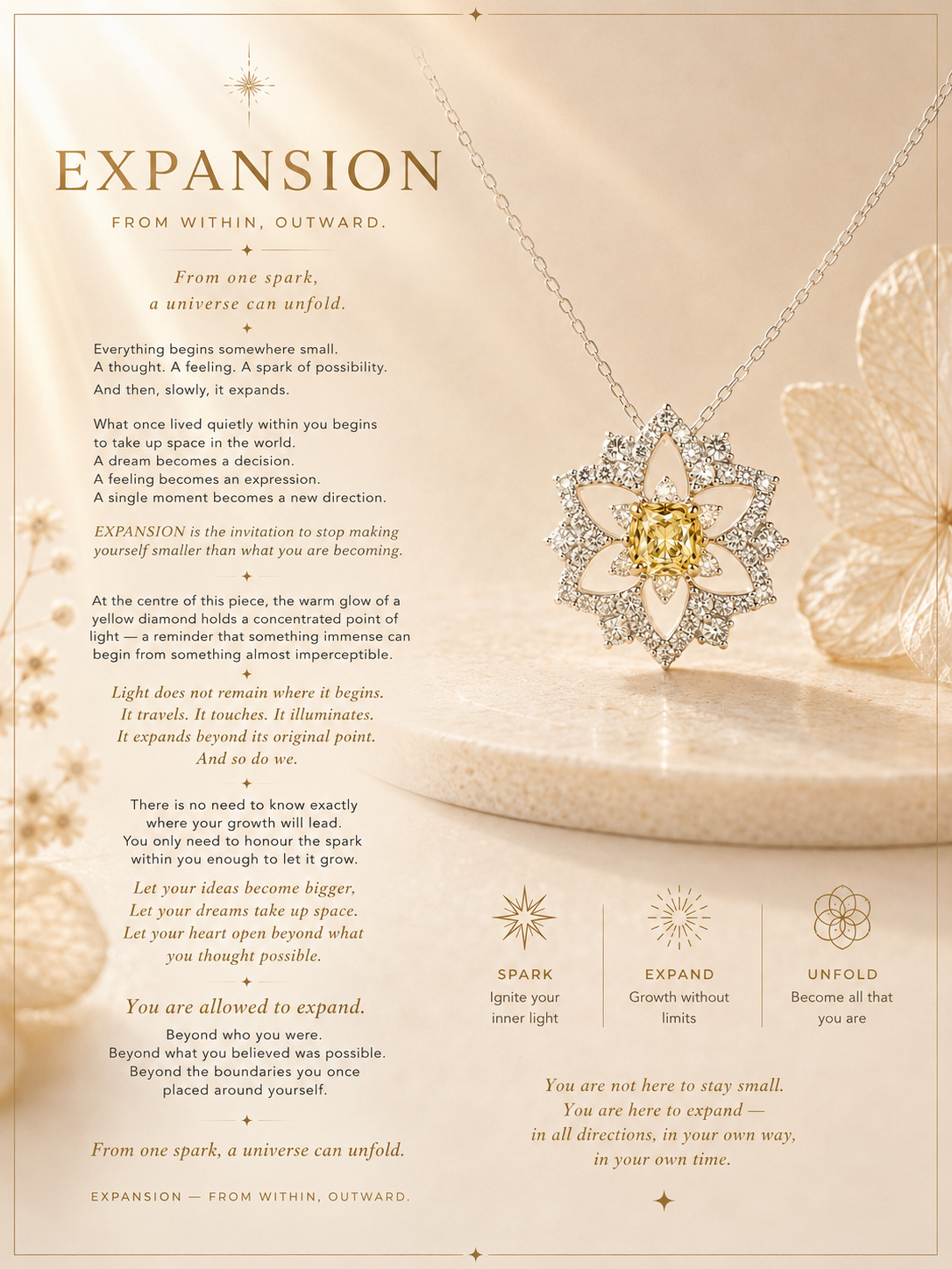 EXPANSION - From within, outward.